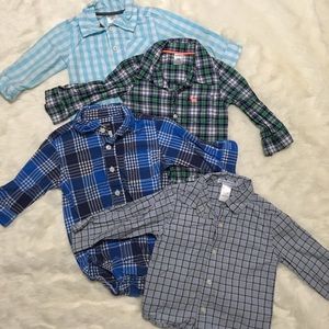 4 boys button downs